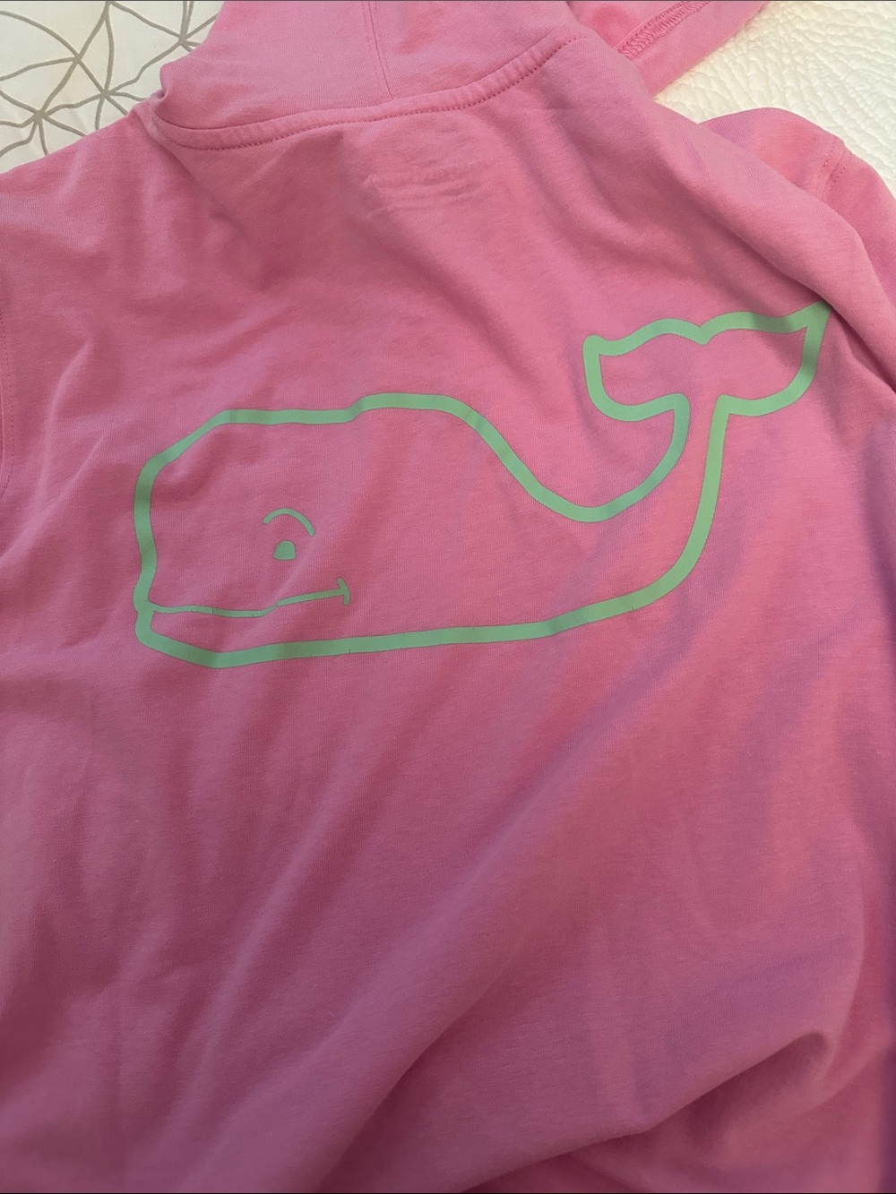 Vineyard Vines Bubblegum Pink Logo Hoodie - Picture 3 of 3